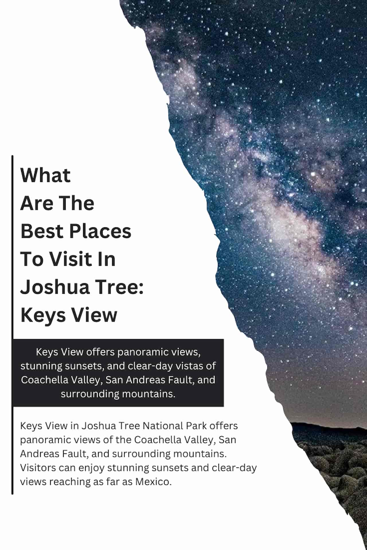 What Are The Best Places To Visit In Joshua Tree Keys View
