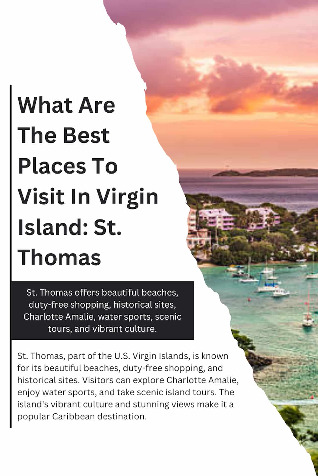 What Are The Best Places To Visit In Virgin Island St. Thomas