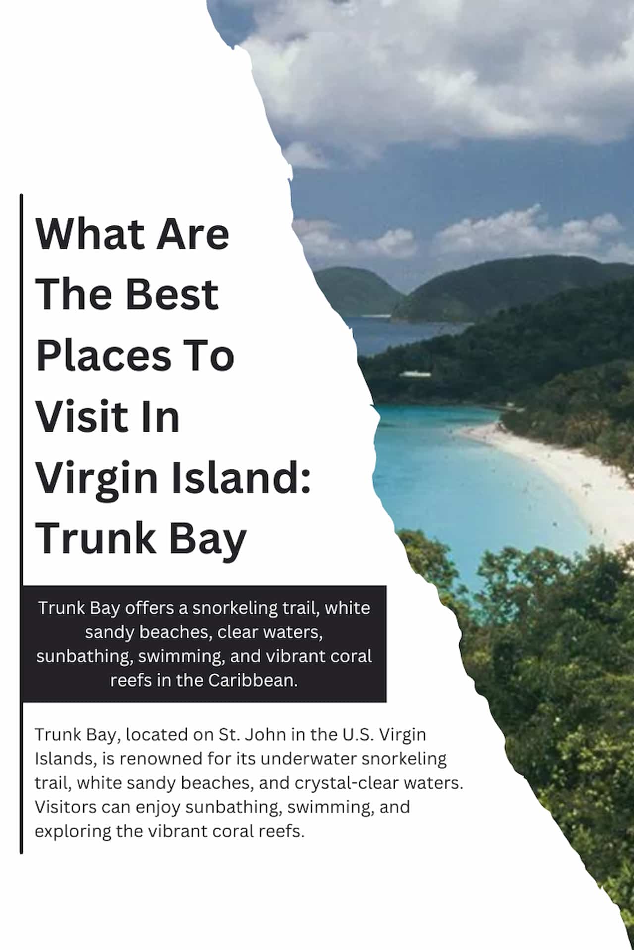 What Are The Best Places To Visit In Virgin Island Trunk Bay