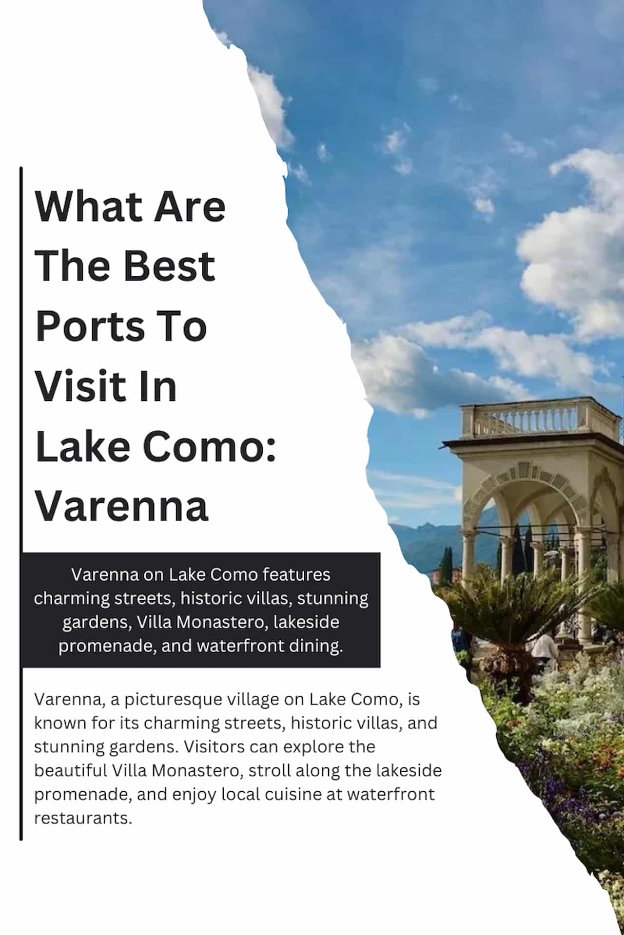 What Are The Best Ports To Visit In Lake Como Varenna