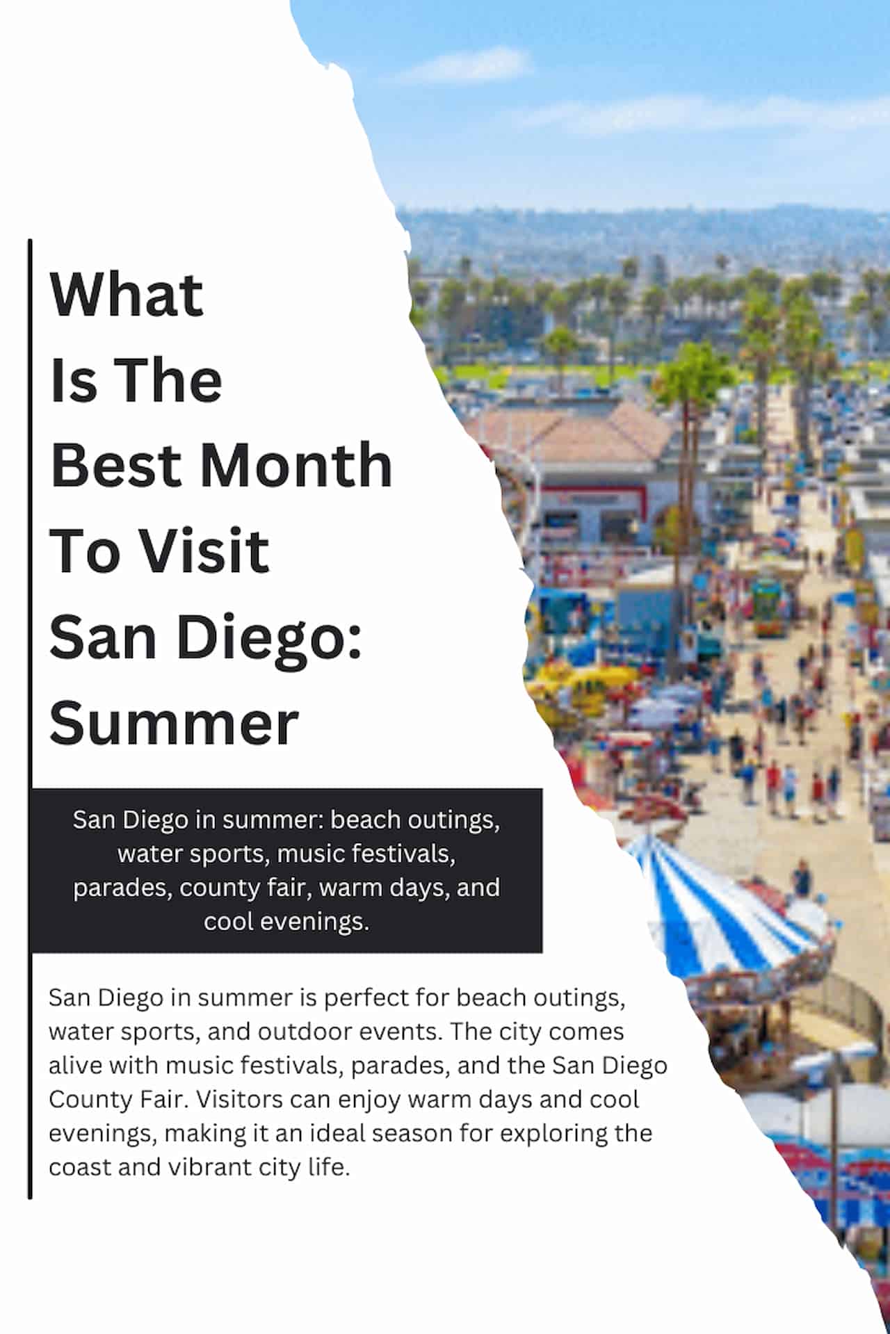 What Is The Best Month To Visit San Diego Summer