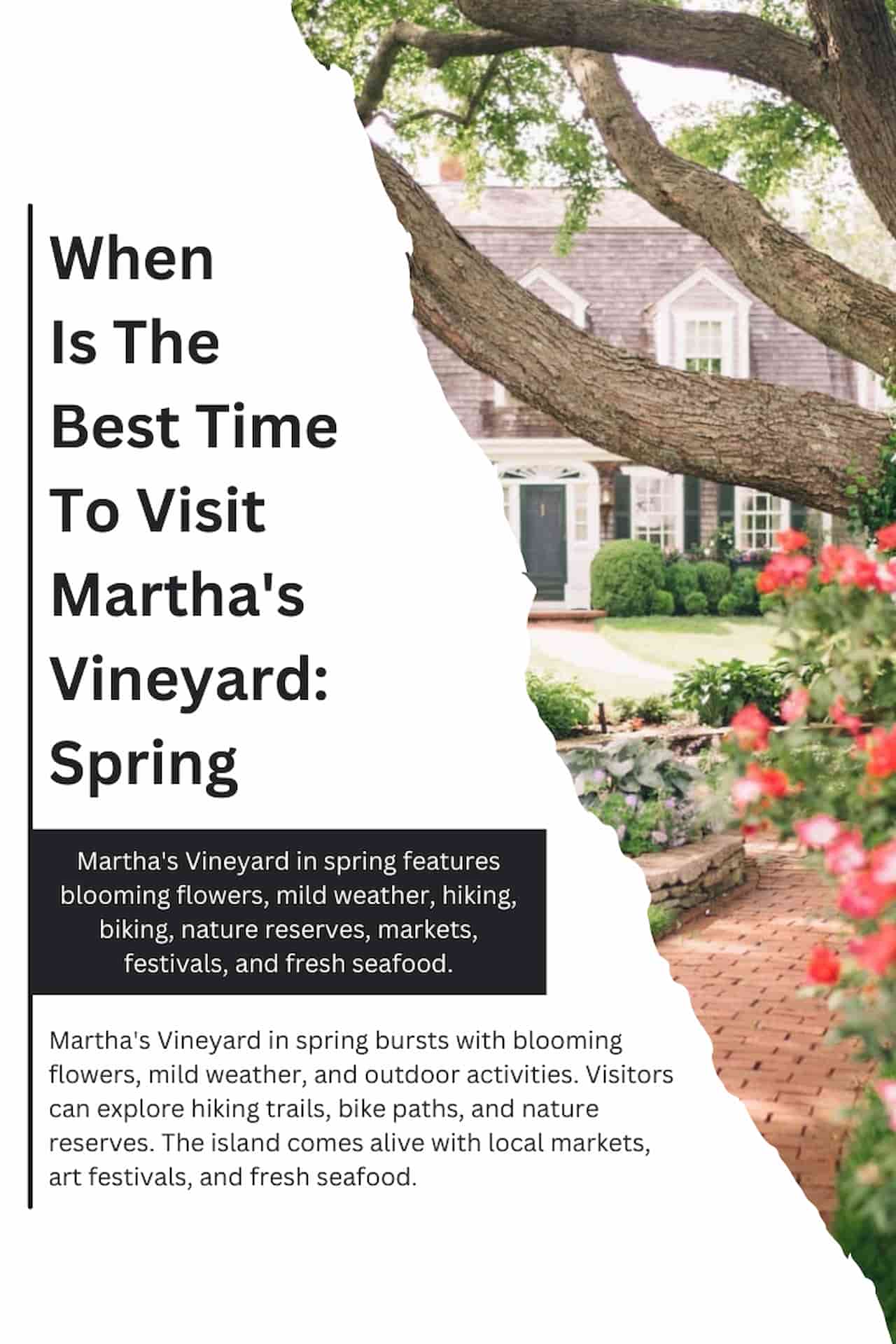 When Is The Best Time To Visit Marthas Vineyard Spring