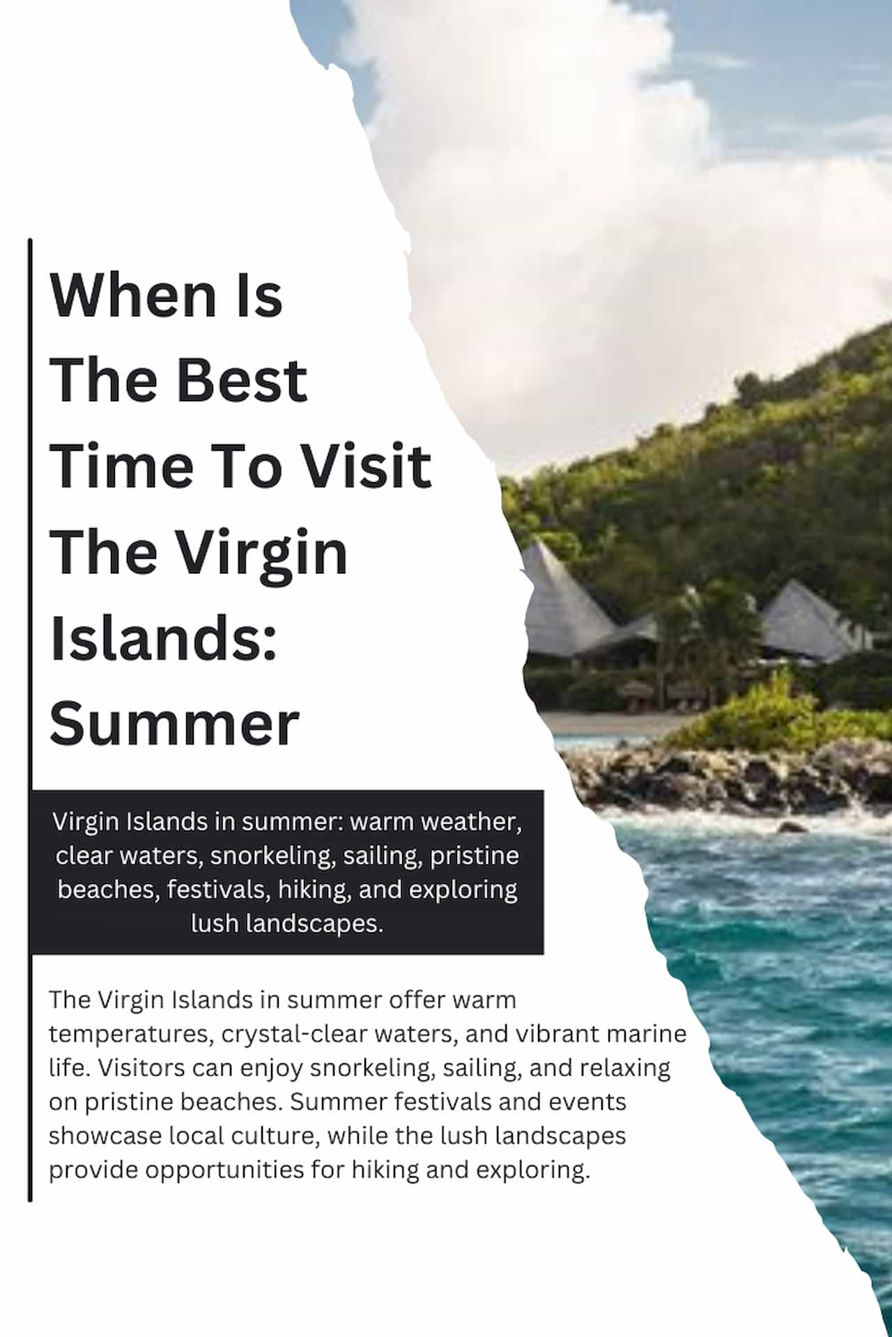 When Is The Best Time To Visit The Virgin Islands Summer