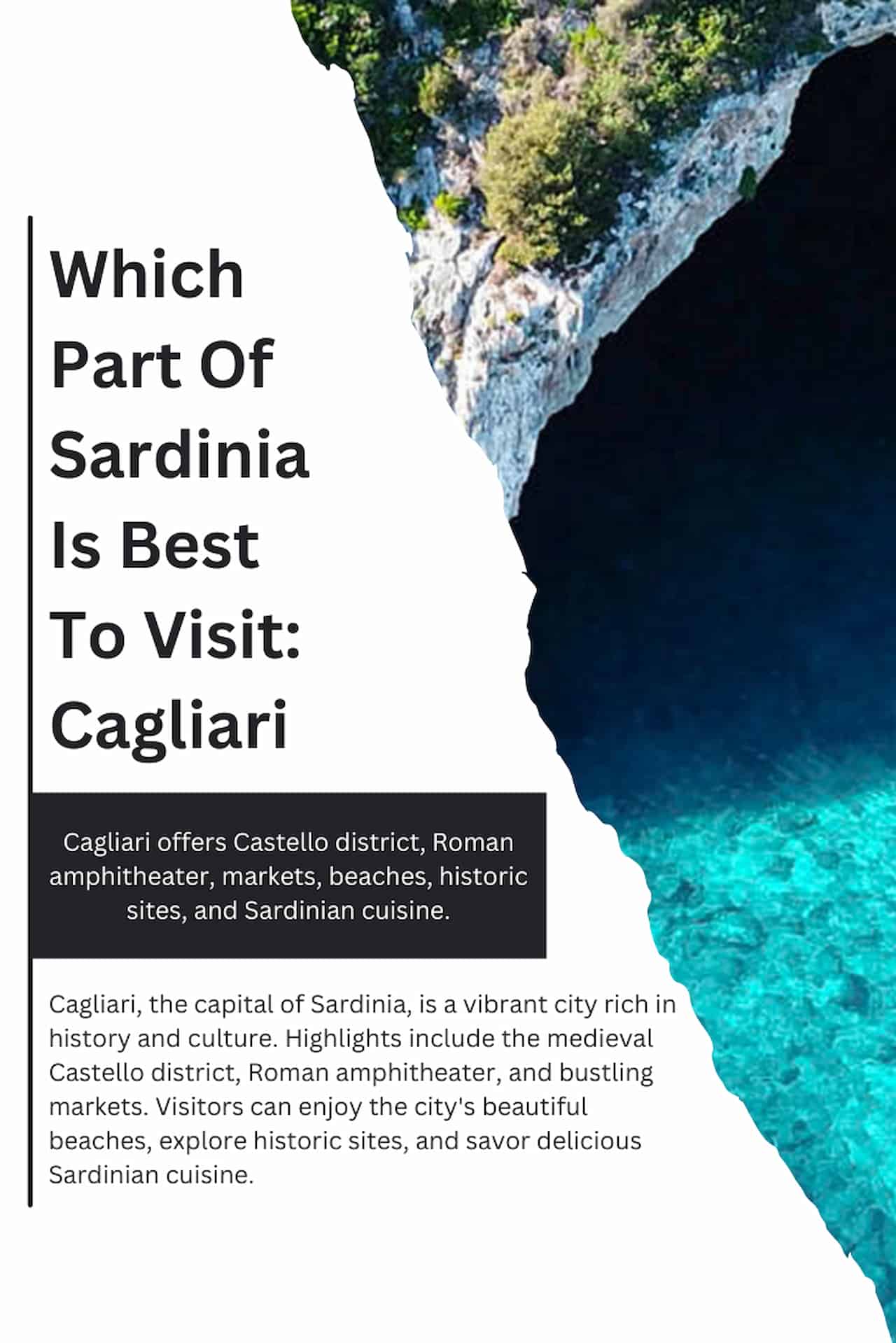 Which Part Of Sardinia Is Best To Visit Cagliari
