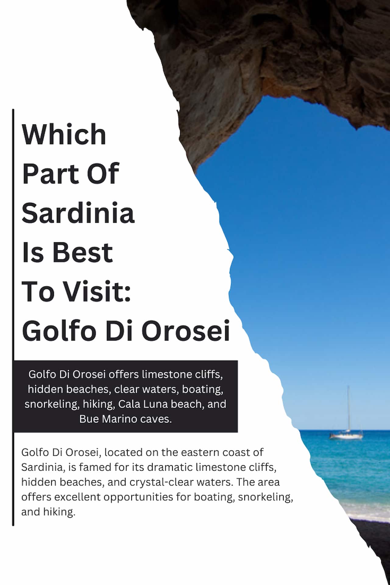 Which Part Of Sardinia Is Best To Visit Golfo Di Orosei