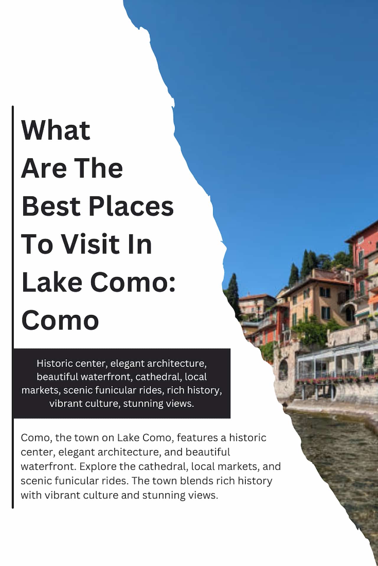 What Are The Best Places To Visit In Lake Como Como