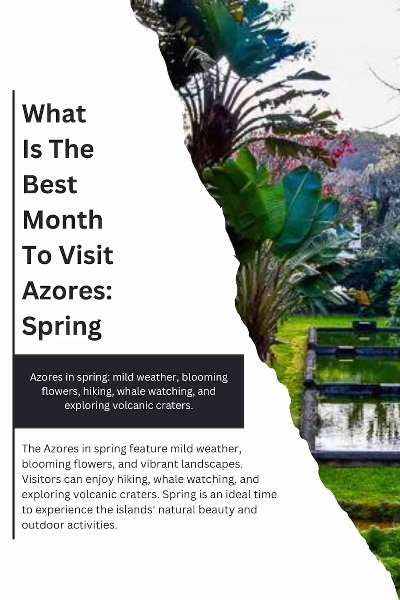 What Is The Best Month To Visit Azores Spring
