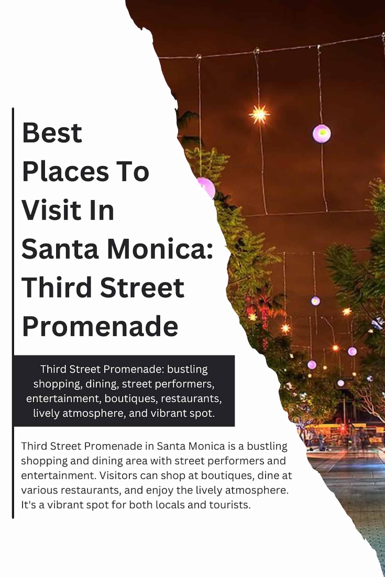Best Places To Visit In Santa Monica Third Street Promenade