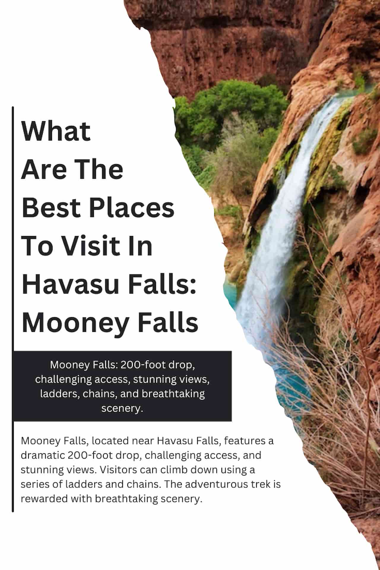 What Are The Best Places To Visit In Havasu Falls Mooney Falls