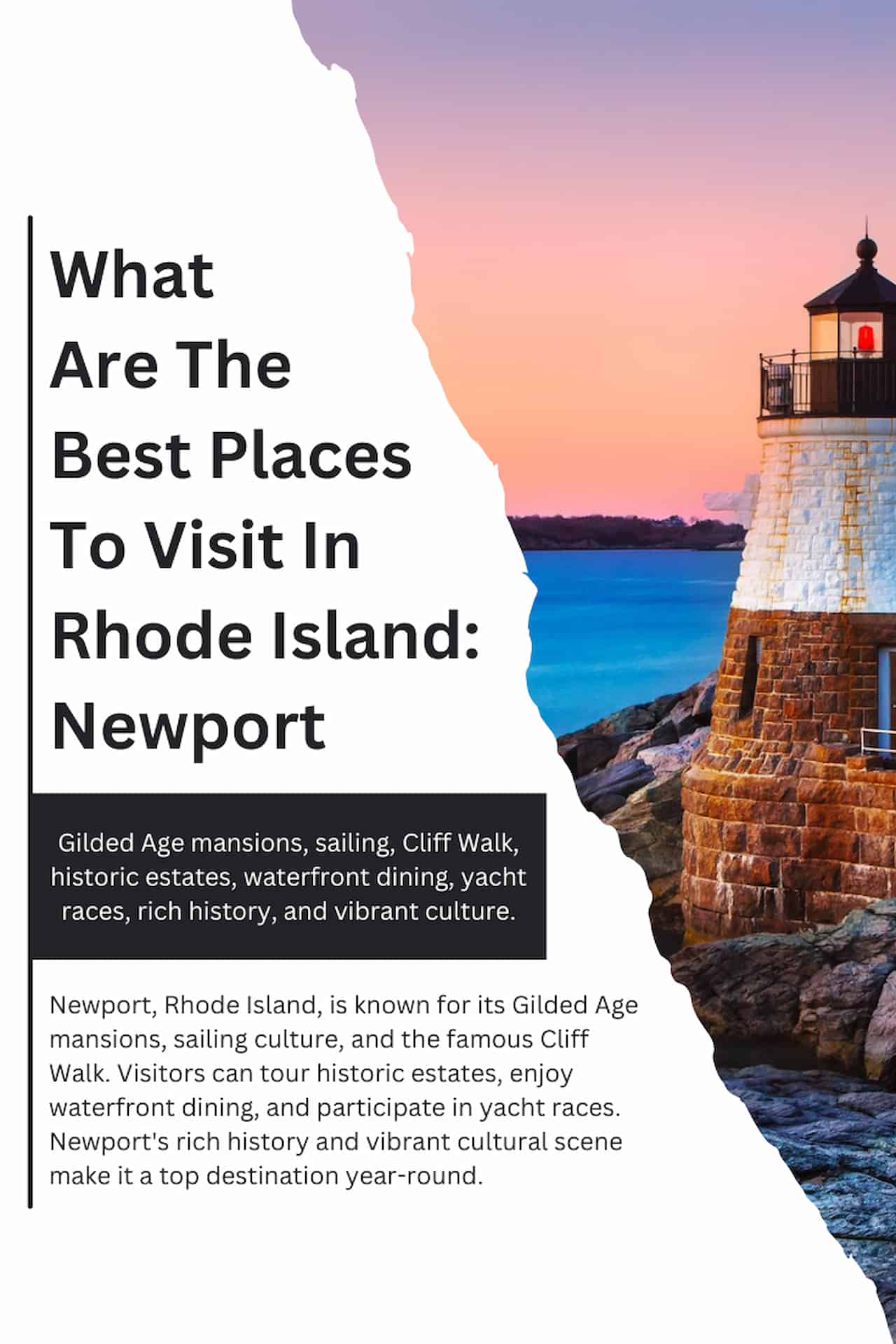 What Are The Best Places To Visit In Rhode Island Newport