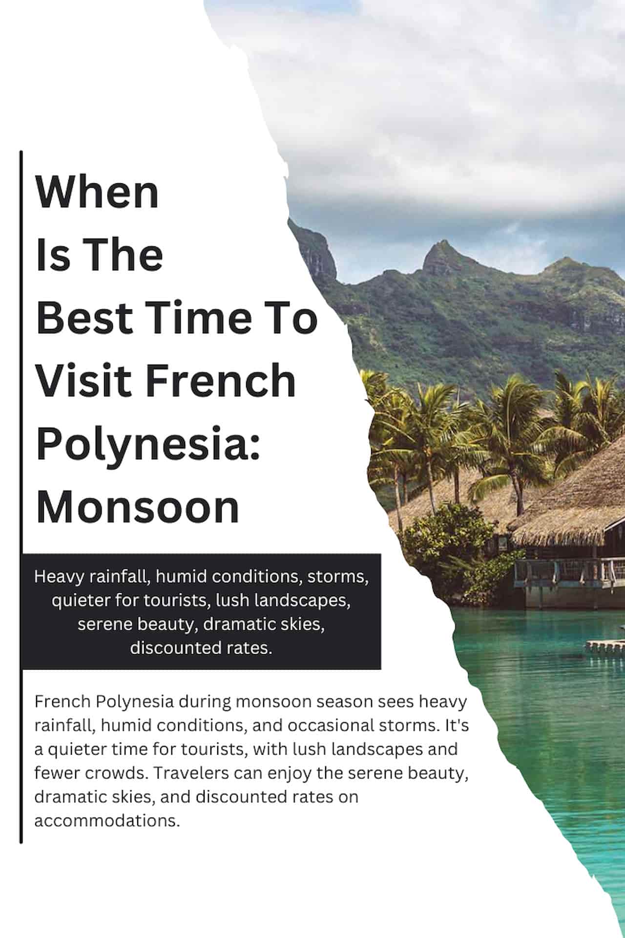 When Is The Best Time To Visit French Polynesia Monsoon