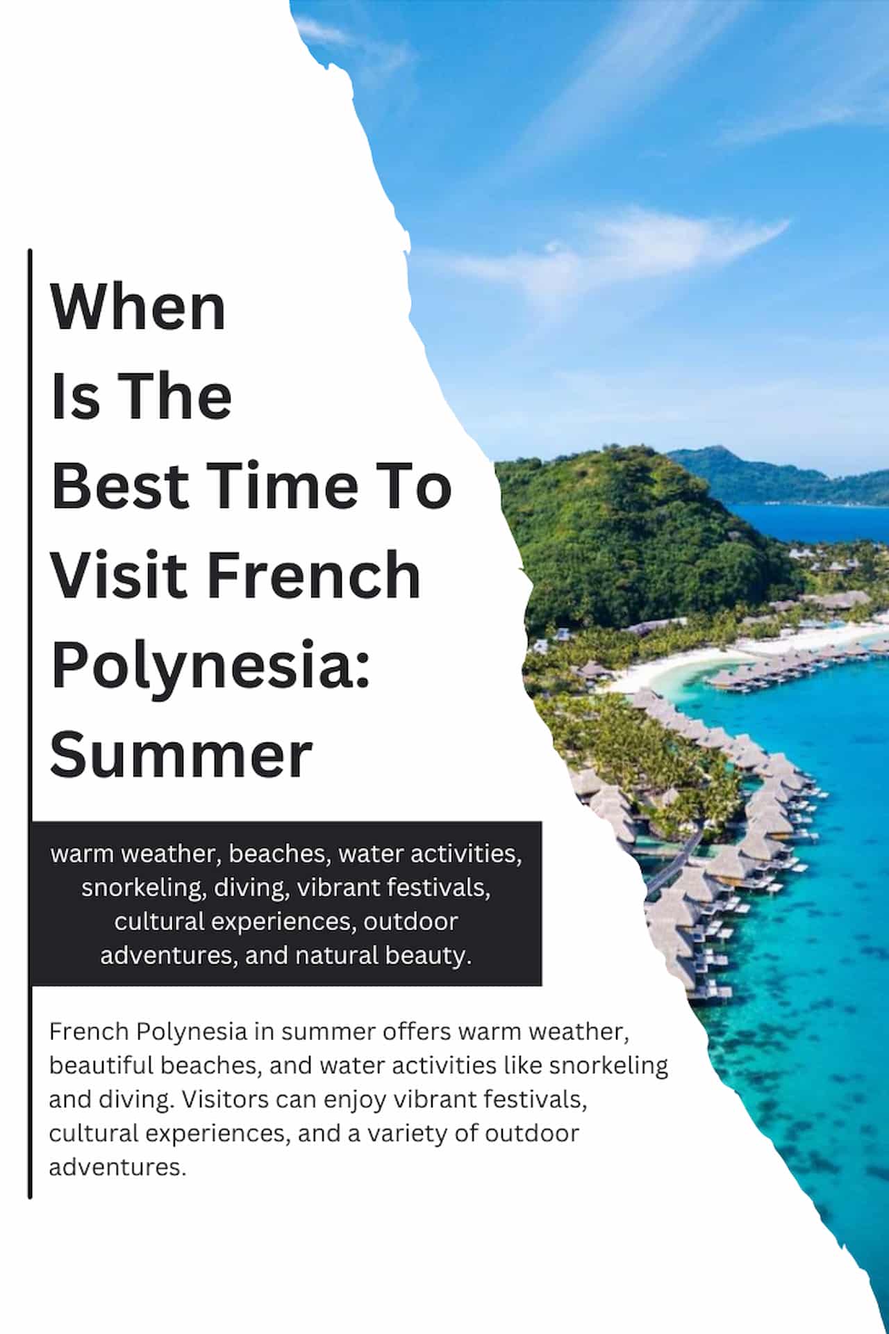 When Is The Best Time To Visit French Polynesia Summer