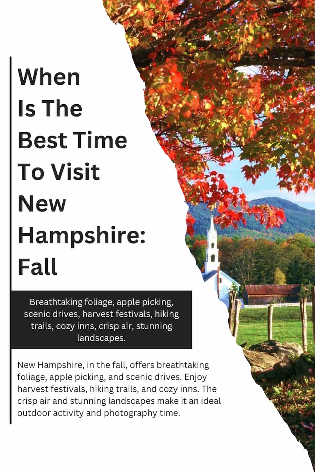 When Is The Best Time To Visit New Hampshire Fall
