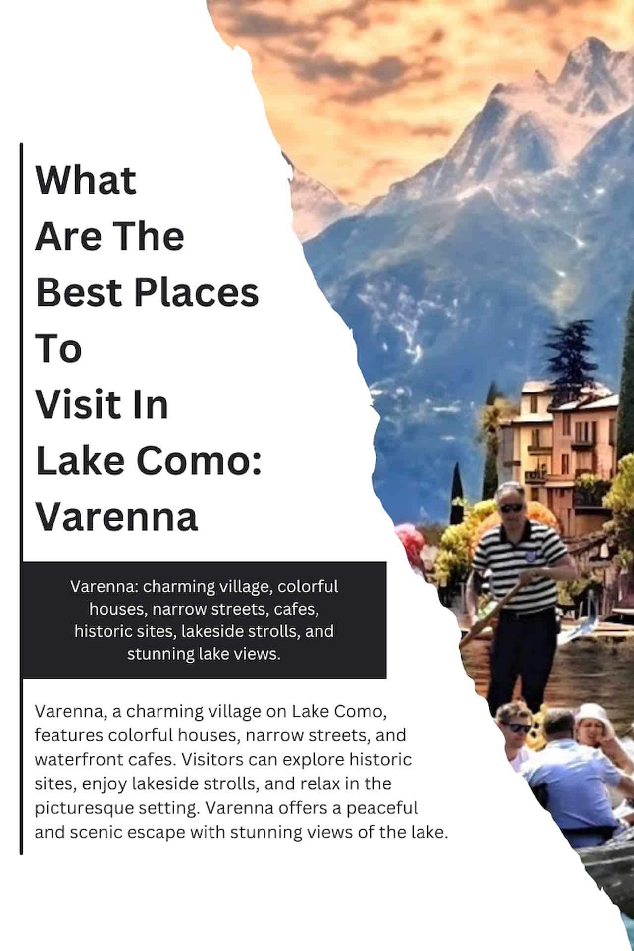 What Are The Best Places To Visit In Lake Como Varenna