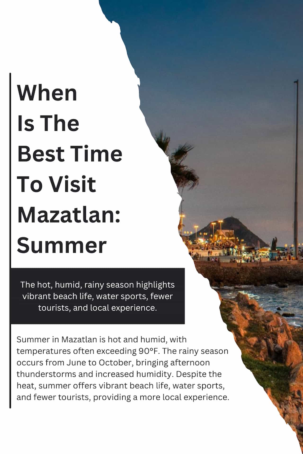 When Is The Best Time To Visit Mazatlan Summer