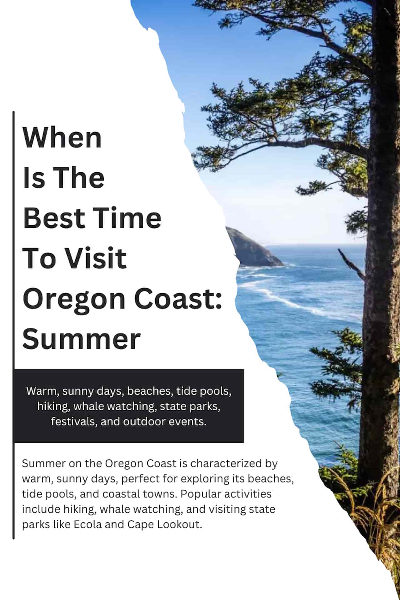 When Is The Best Time To Visit Oregon Coast Summer