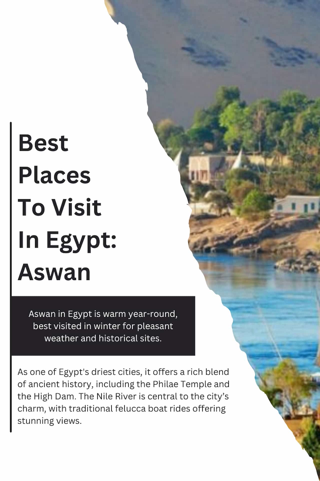 Best Places To Visit In Egypt Aswan