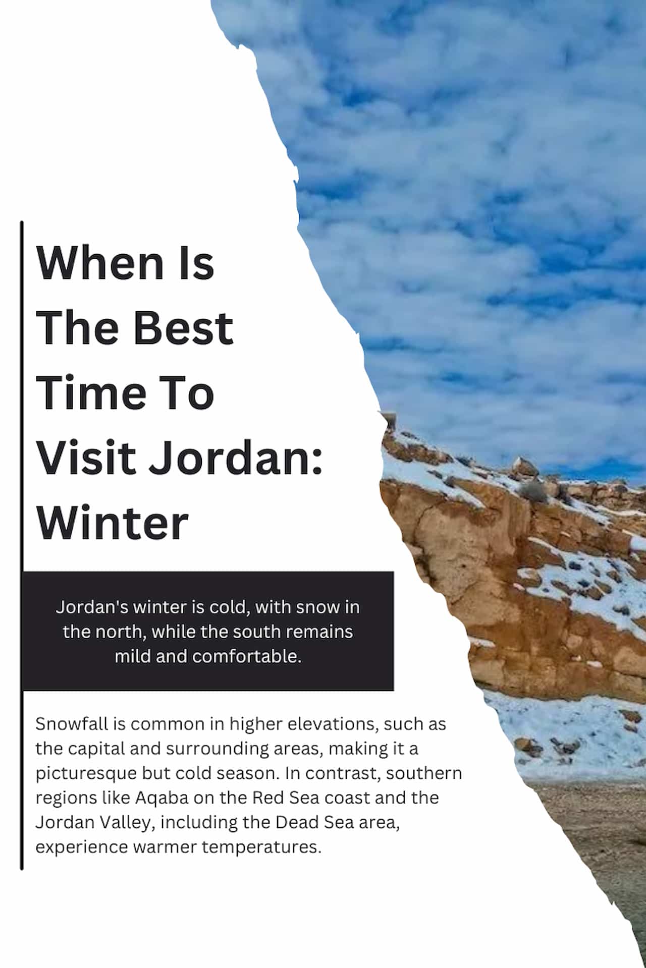 When Is The Best Time To Visit Jordan Winter