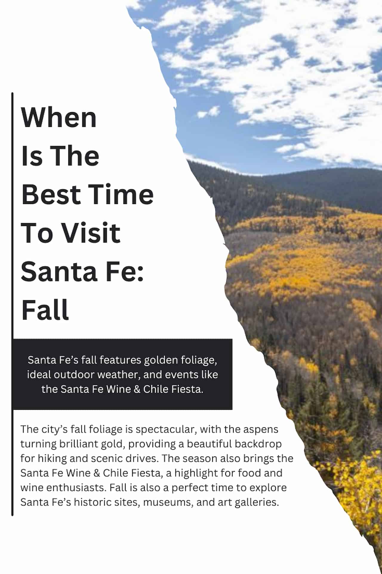 When Is The Best Time To Visit Santa Fe Fall 2