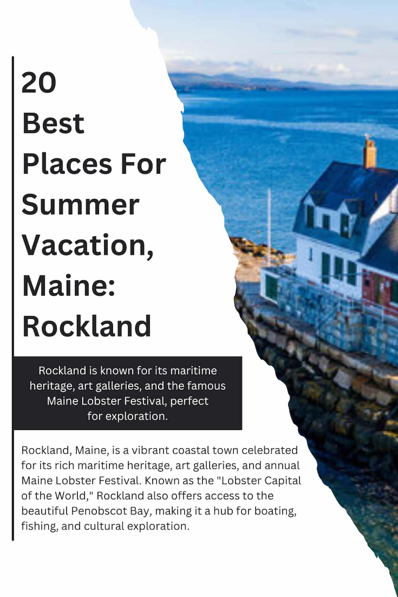 20 Best Places For Summer Vacation Maine Rockland
