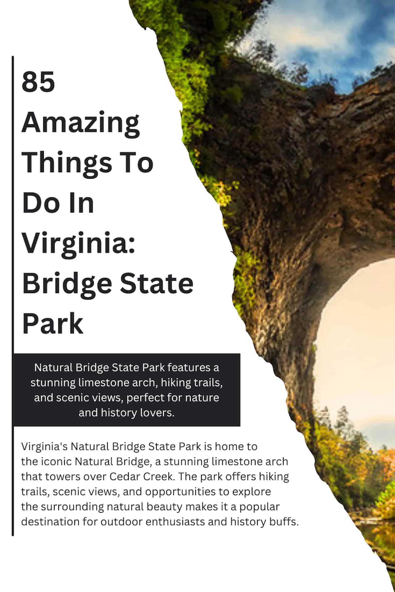 85 Amazing Things To Do In Virginia Bridge State Park