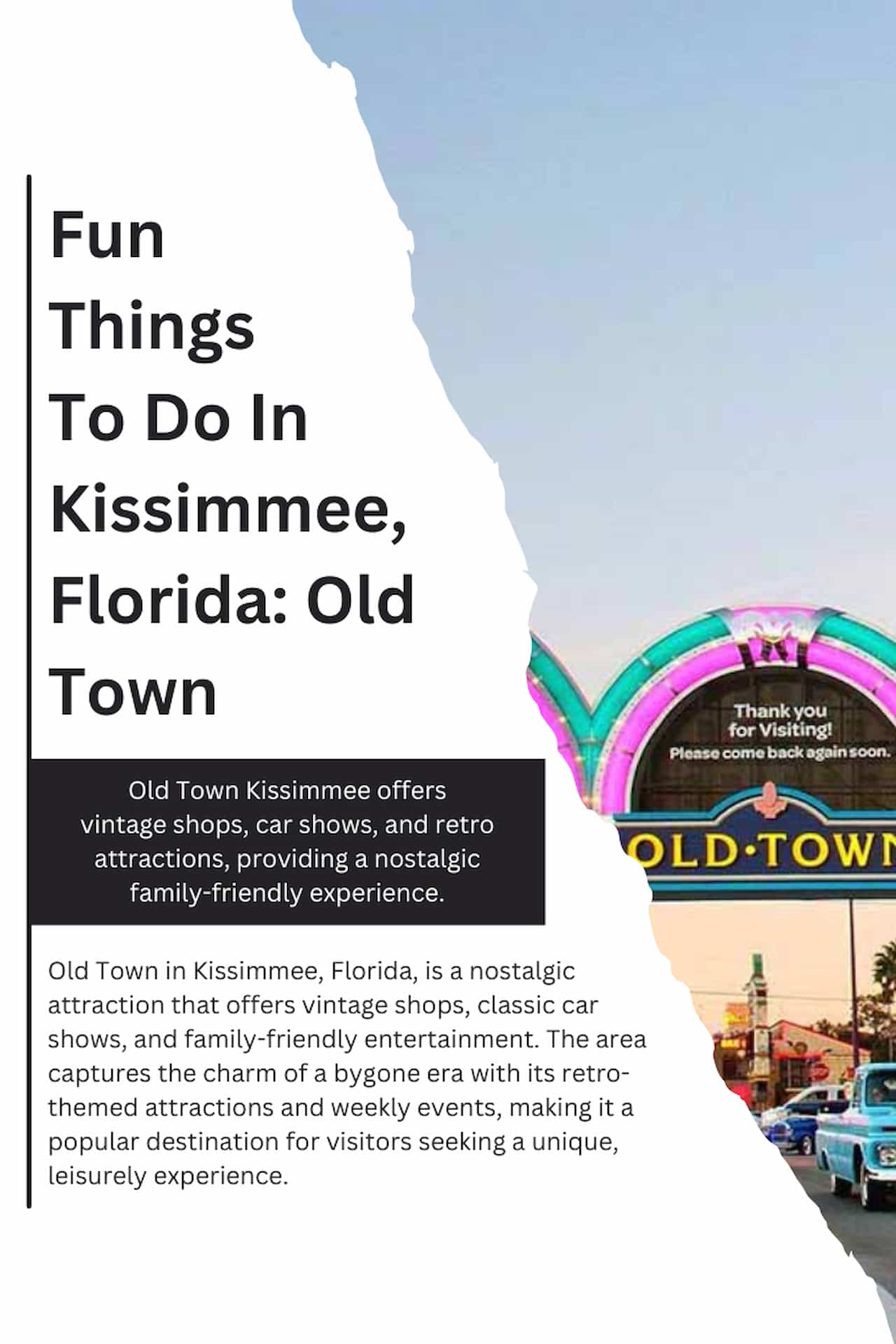 Fun Things to Do in Kissimmee Florida Old Town