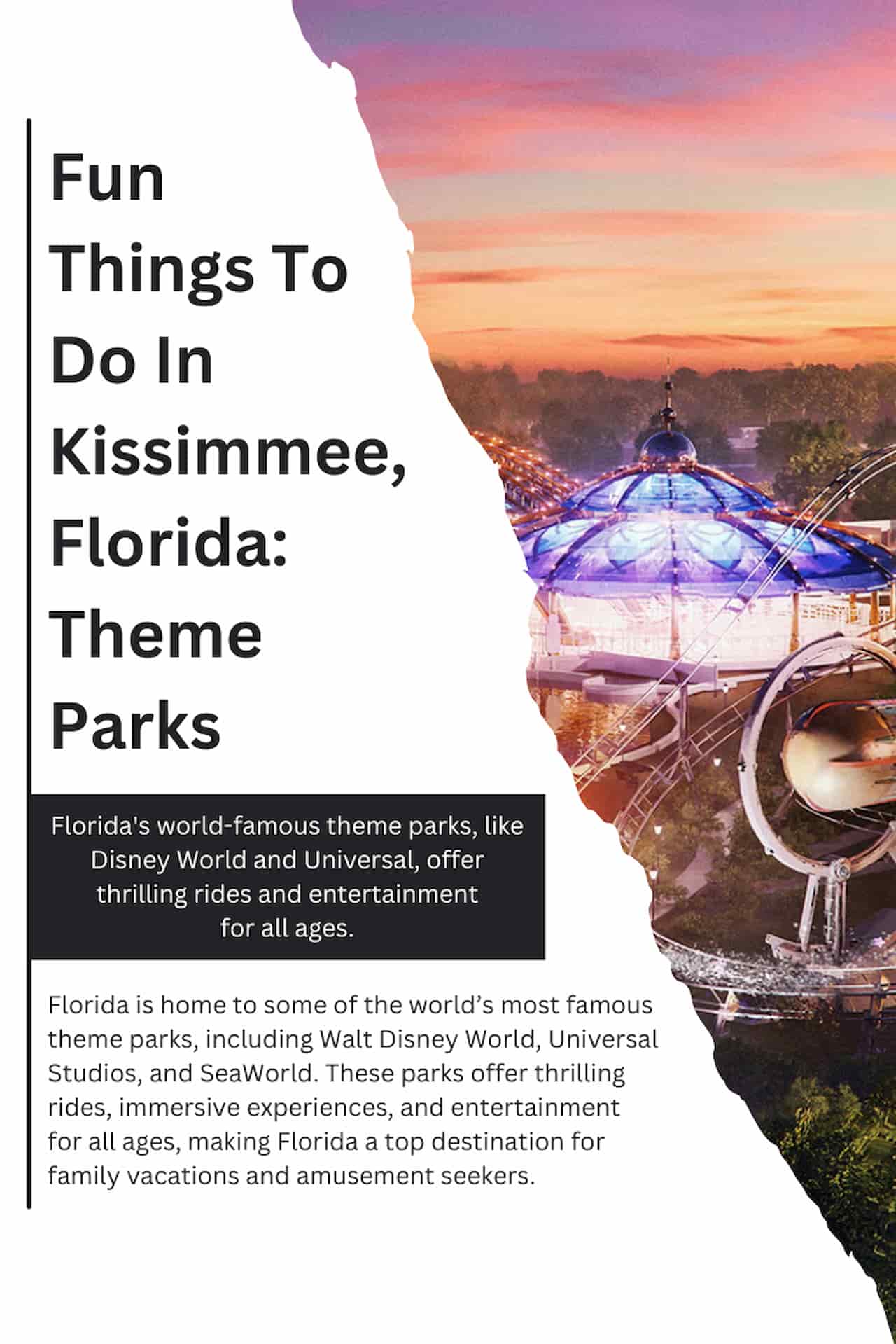 Fun Things to Do in Kissimmee Florida Theme Parks