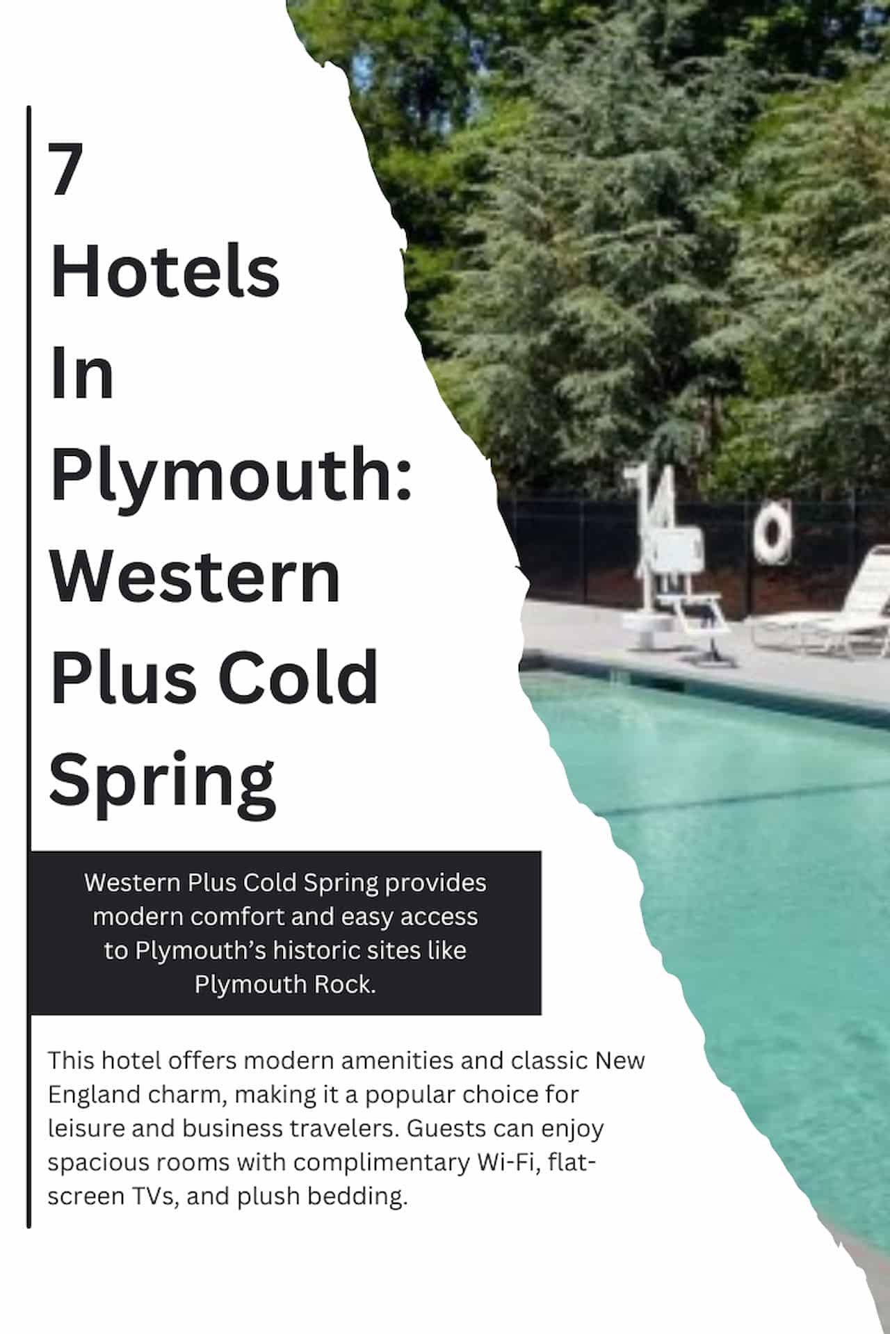 7 Hotels In Plymouth Western Plus Cold Spring