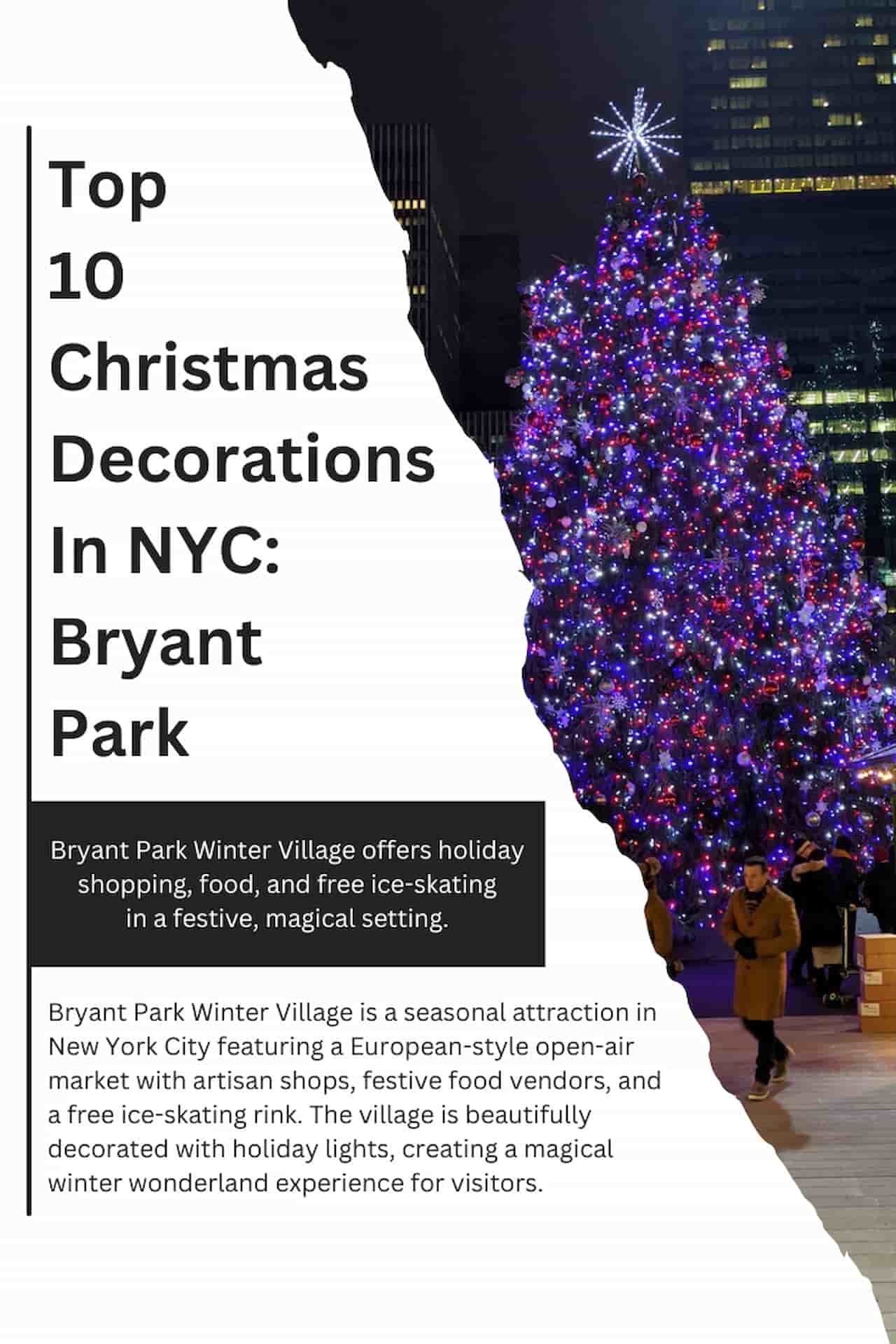 Top 10 Christmas Decorations In NYC Bryant Park