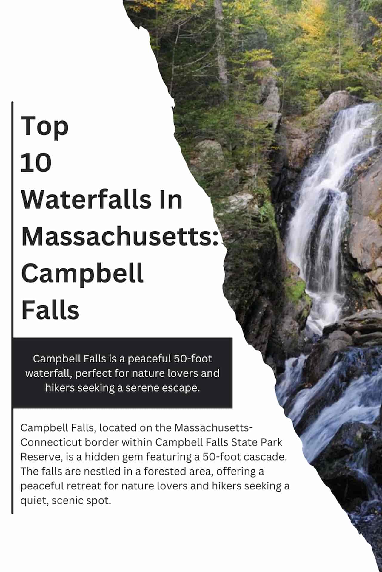 Top 10 Waterfalls In Massachusetts Campbell Falls